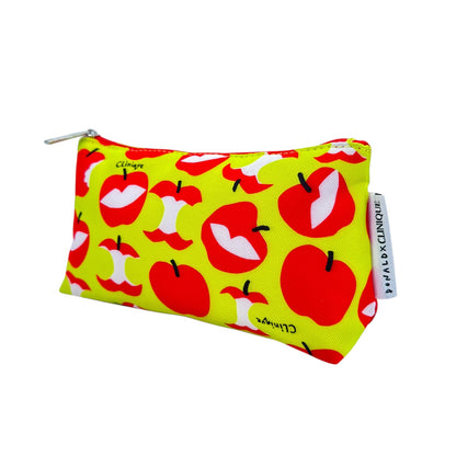 Clinique (turquoise) apple pattern cosmetic bag 1pc