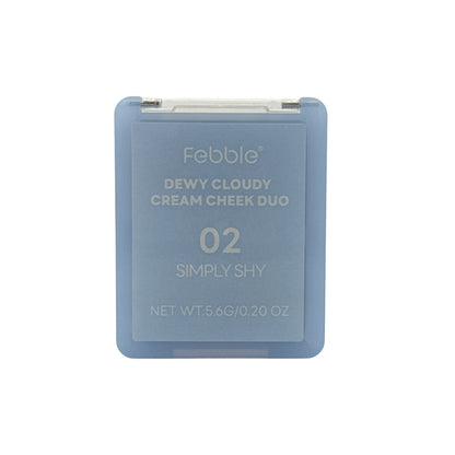 Febble Dewy Cloudy Cream Cheek Duo - 02A 5.6g