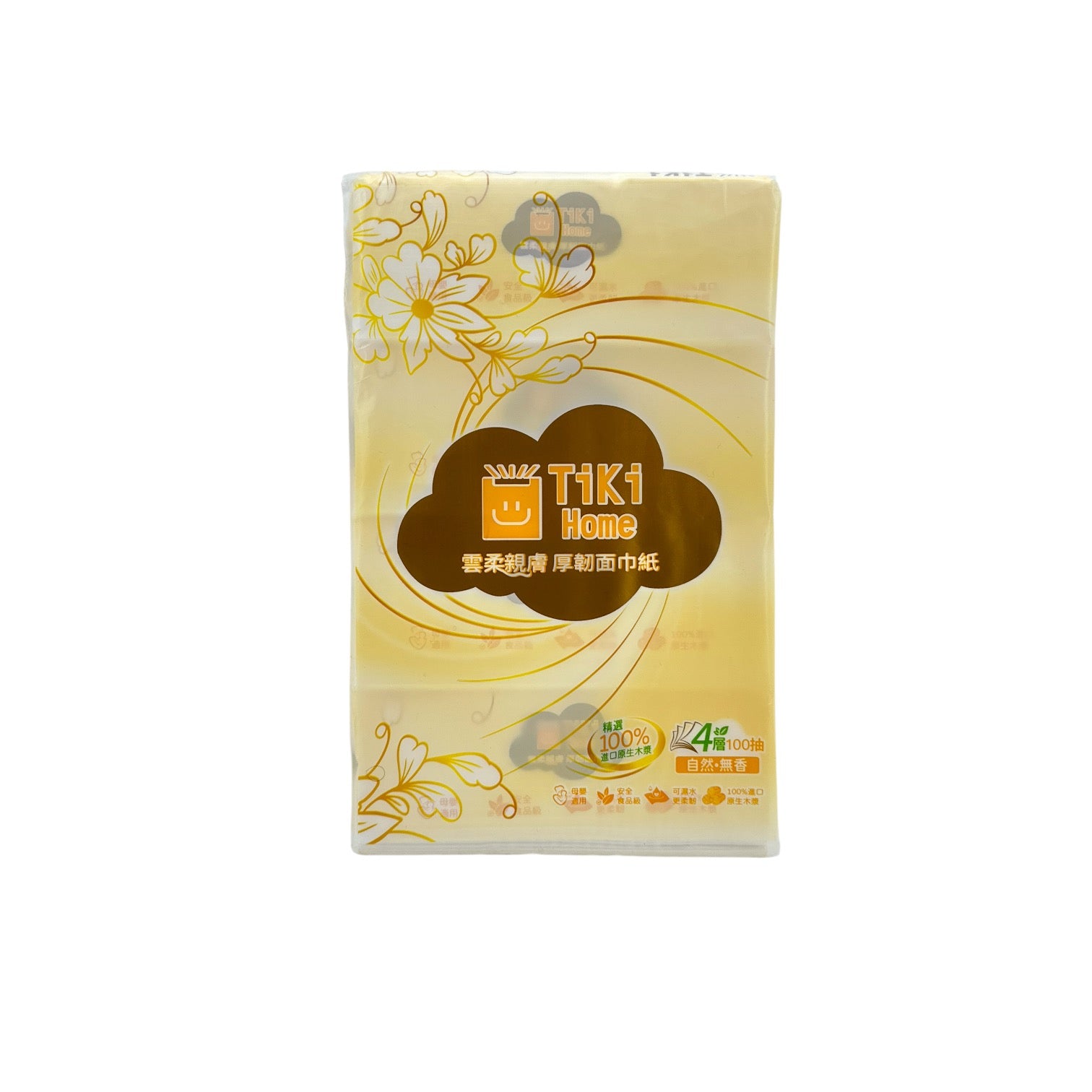 tiki home 4-layer Tissue 100pcs