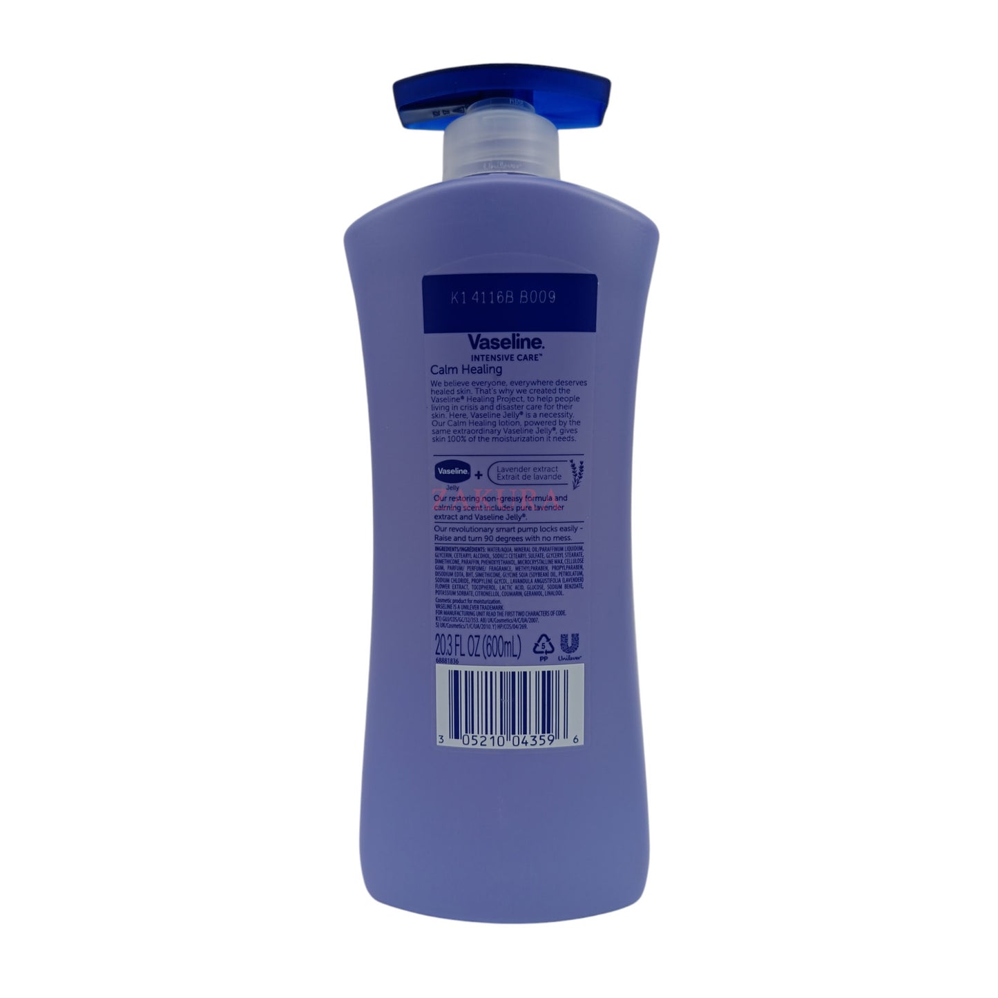 Vaseline Lavender Calm Healing Body Lotion 600ml