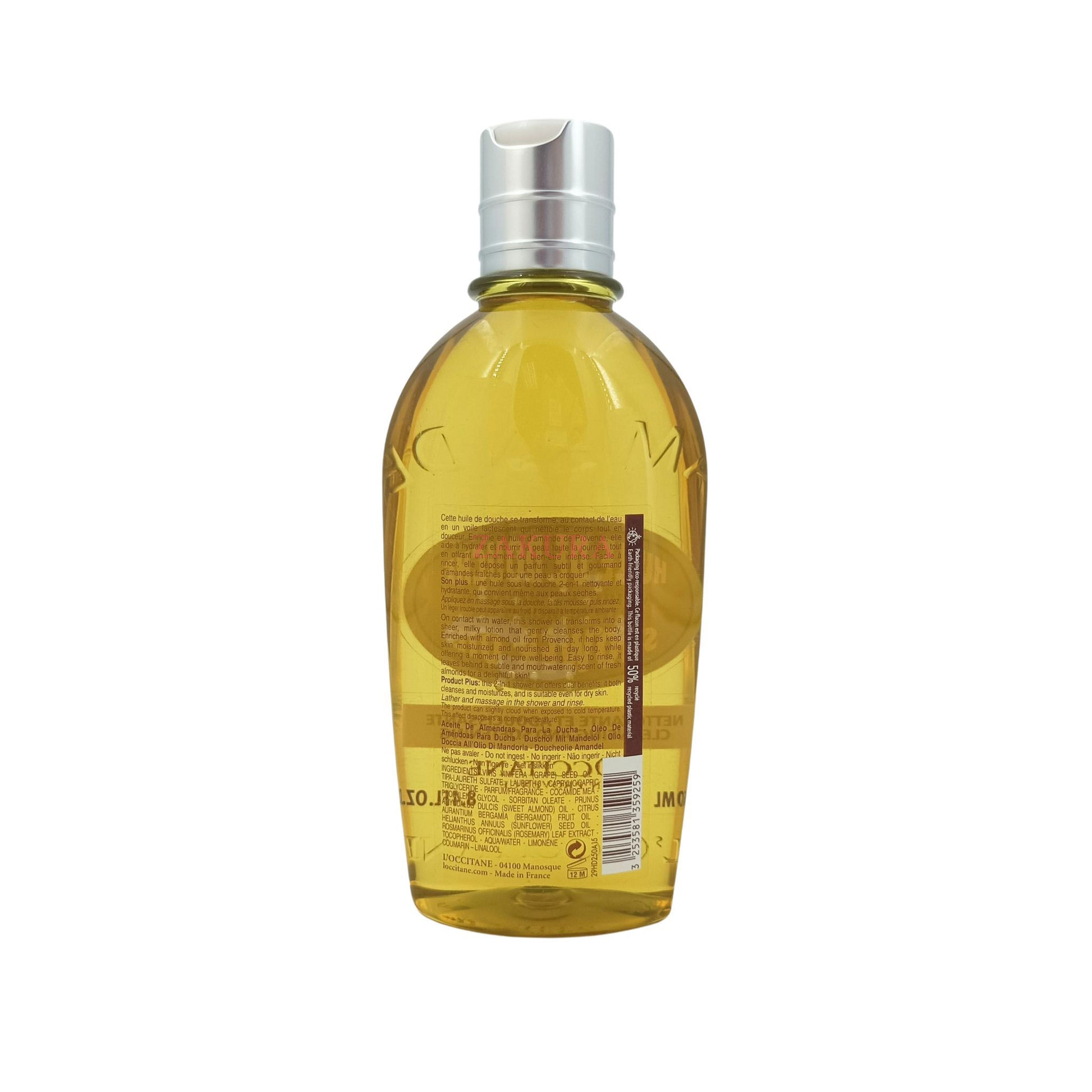 L'Occitane Almond Cleansing & Soothing Shower Oil 250ml