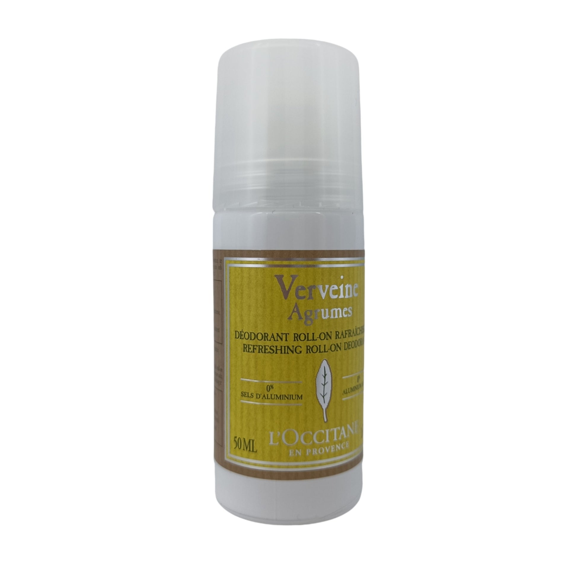 L'Occitane Citrus Verbena Roll-On Deodorant – 50ml bottle with refreshing citrus scent, available at Zakura Global for gentle and effective odor care.

