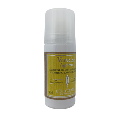 L'Occitane Citrus Verbena Roll-On Deodorant – 50ml bottle with refreshing citrus scent, available at Zakura Global for gentle and effective odor care.

