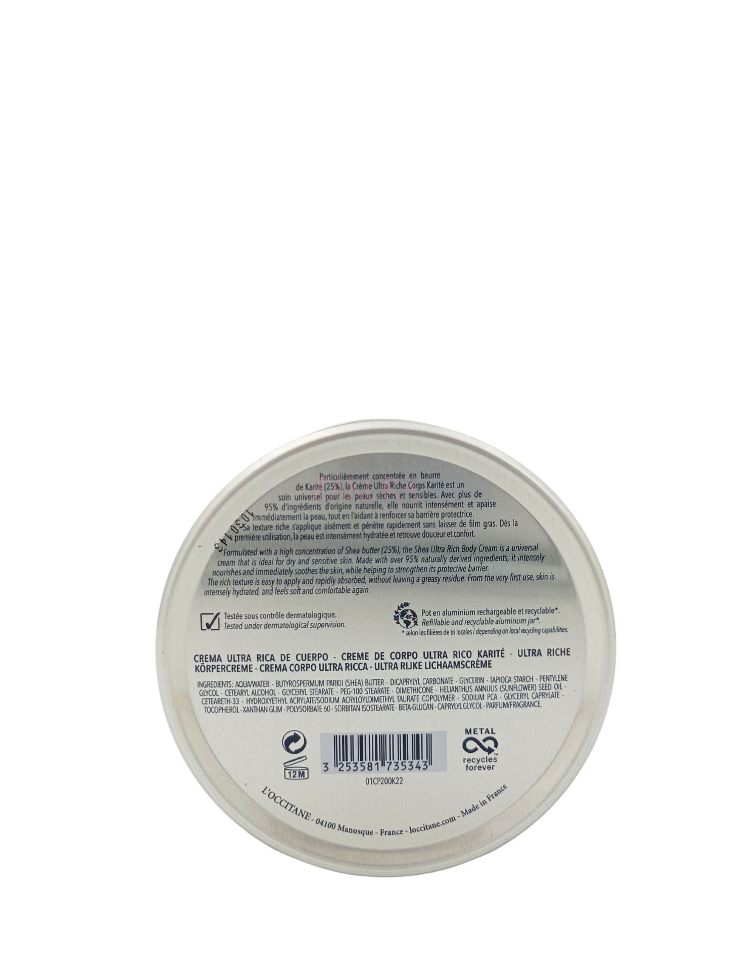 L'Occitane Shea Butter Ultra Rich Body Cream 200ml