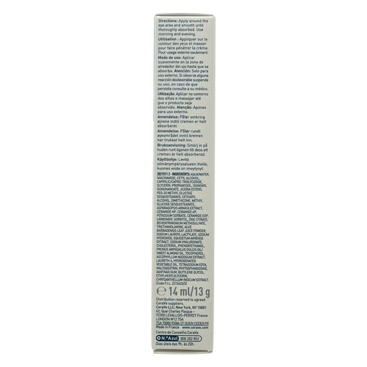 CeraVe Eye Repair Cream 14ml – Hydrating eye cream for dark circles and puffiness, available at Zakura Global