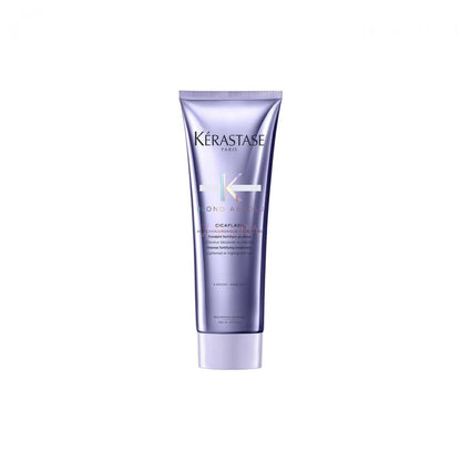 Kerastase Blond Absolu Cicaflash Treatment – 250ml hybrid conditioner-mask with hyaluronic acid and edelweiss for blonde hair, available at Zakura Global.