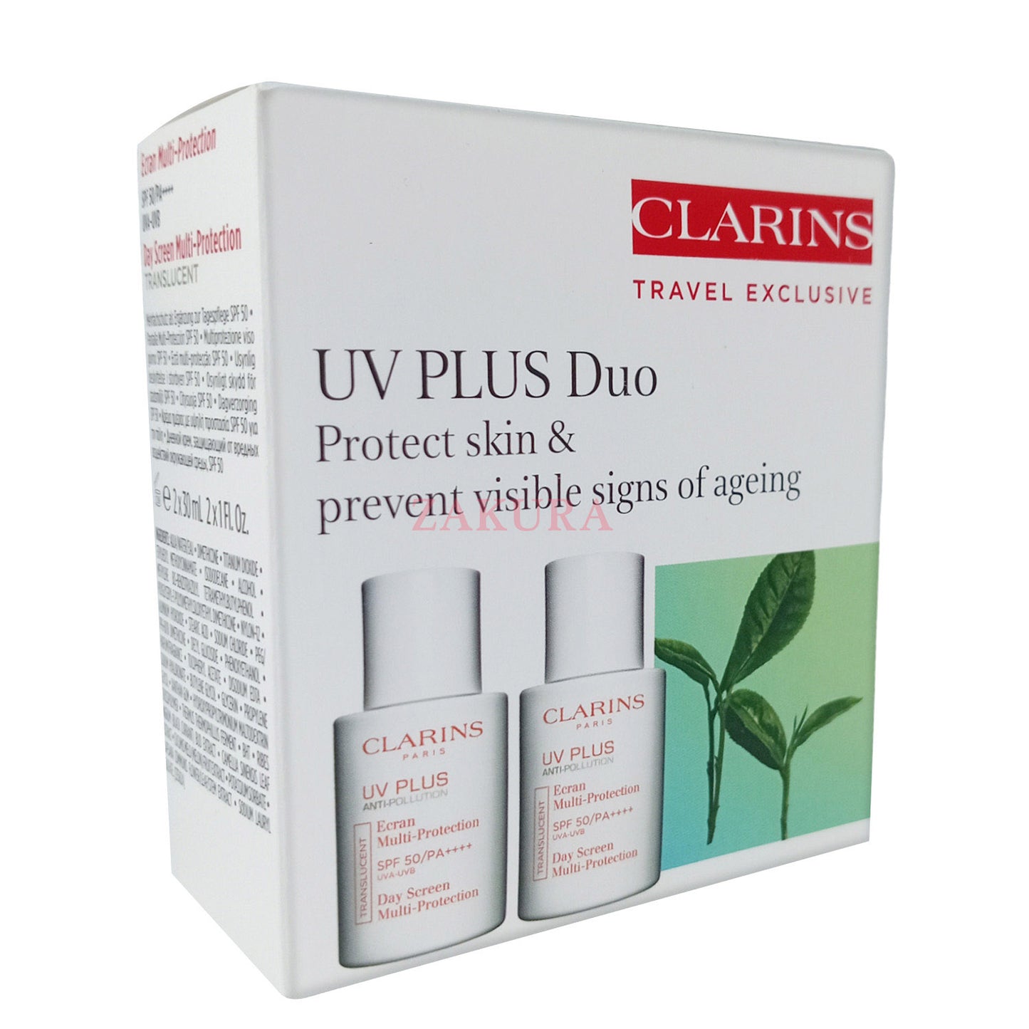 Clarins UV Plus Anti-Pollution Ecran Multi-Protection 2x30ml