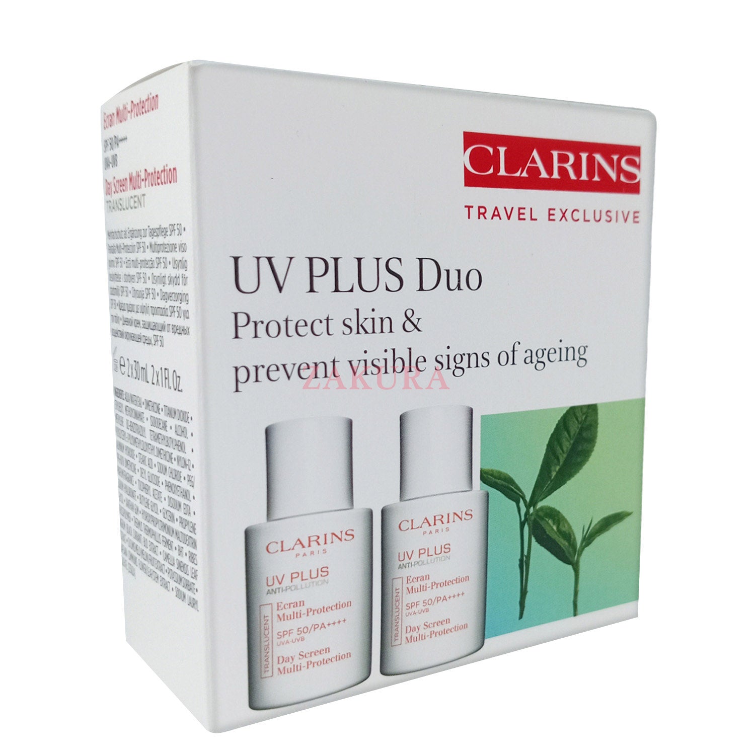 Clarins UV Plus Anti-Pollution Ecran Multi-Protection 2x30ml