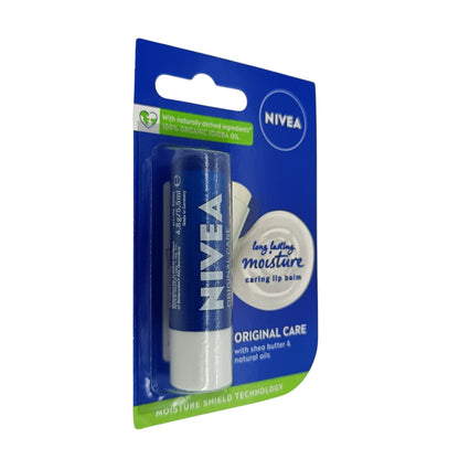 Nivea Lip Balm 4.8g (Essential Care/Soft Rose Caring/Hydro Care)