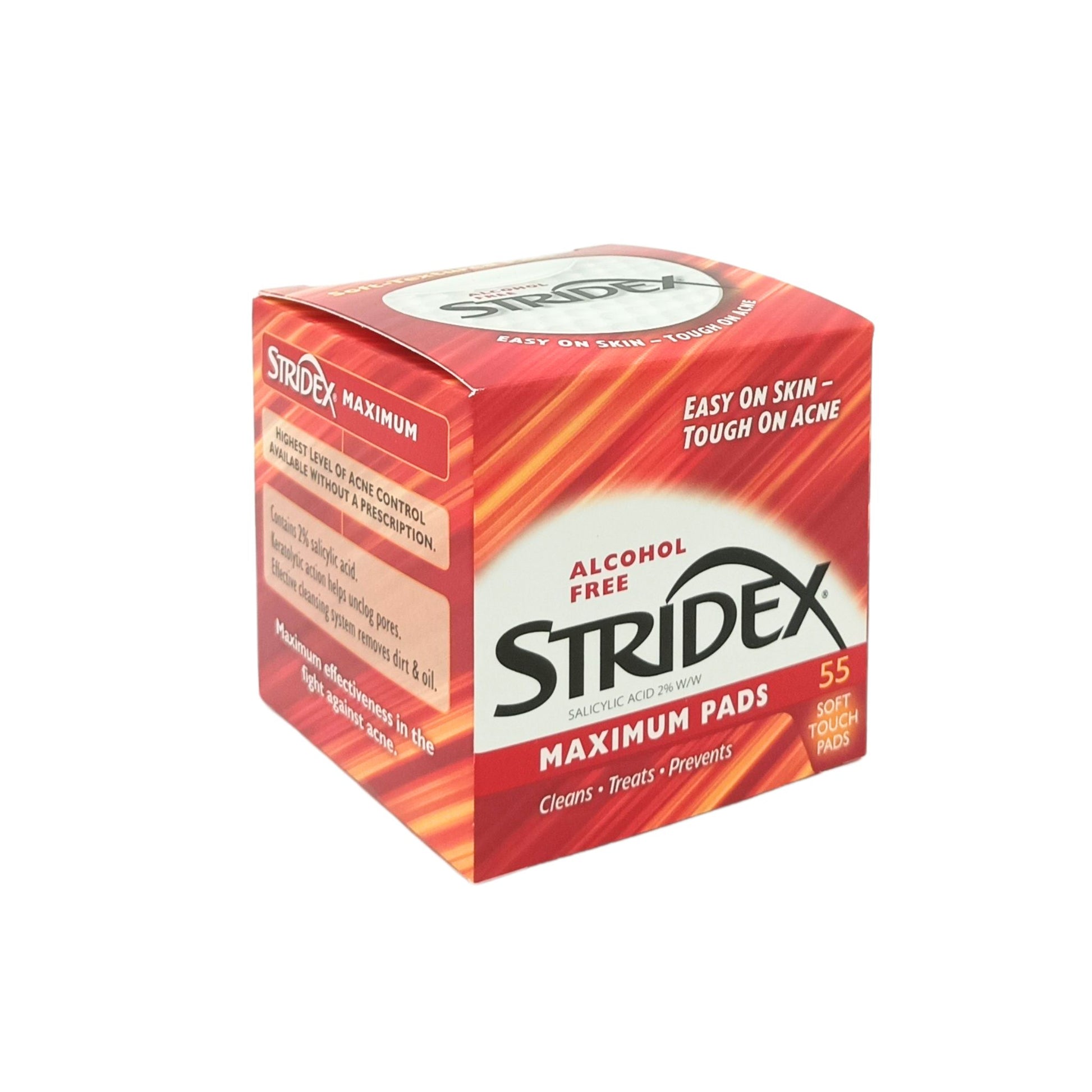 Stridex Salicylic Acid Pads 55pads (Acid 2% Maximum/Acid 0.5% Sensitive/Acid 1% Essential) Acid 2% Maximum