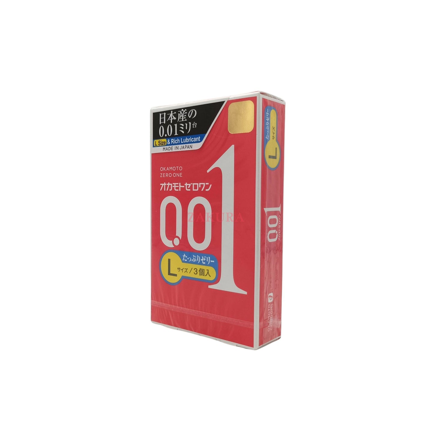 Okamoto Japan Edit. Super Thin 0.01 Condom (L Size + Rich 3pcs
