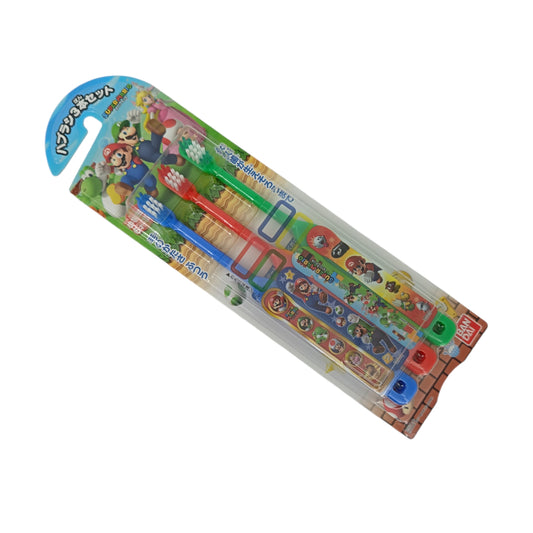 Bandai Mario Toothbrushes (For 6-12yrs old) 3pcs