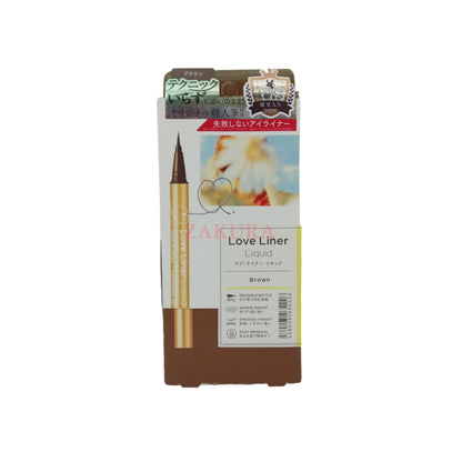 Love Liner Liquid Eyeliner 0.55ml (Black/ Dark Brown/ Brown/ Milk Brown) Brown