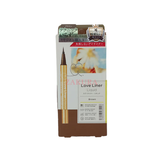 Love Liner Liquid Eyeliner 0.55ml (Black/ Dark Brown/ Brown/ Milk Brown) Brown