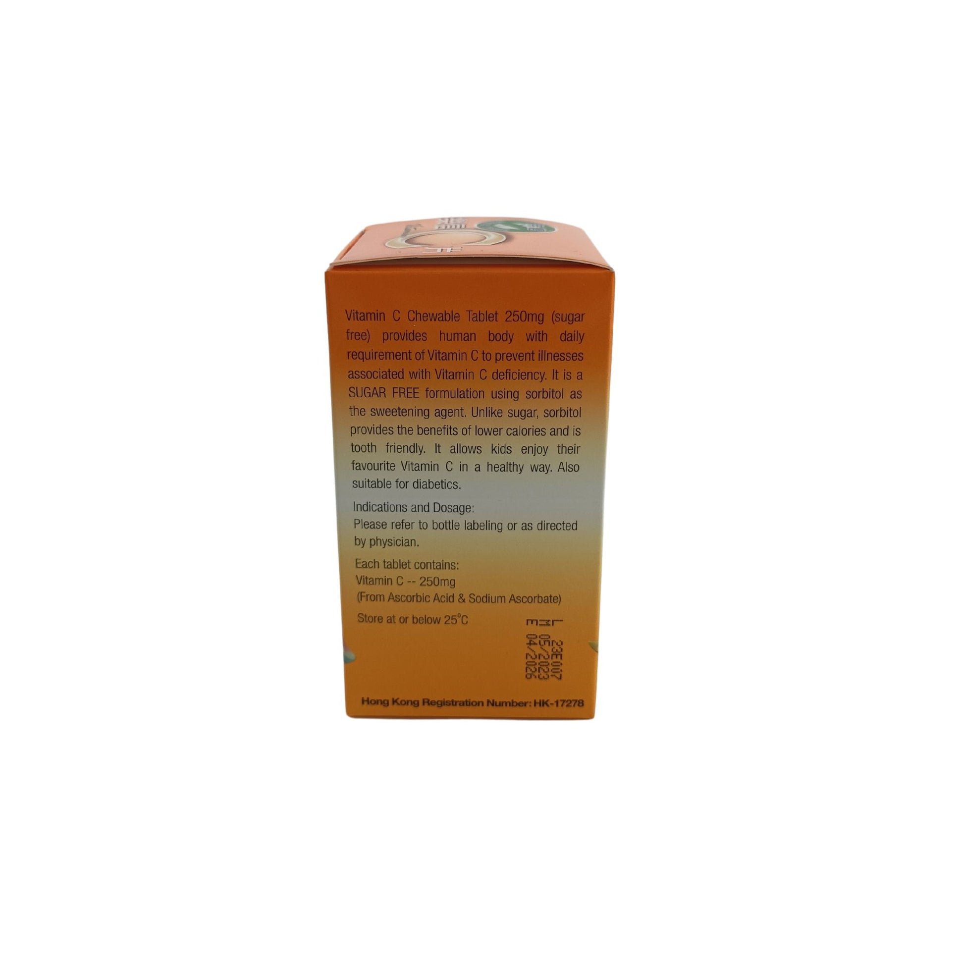 Advance Pharmaceutical Vitamin C Chewable Tablets - Orange 100tabs