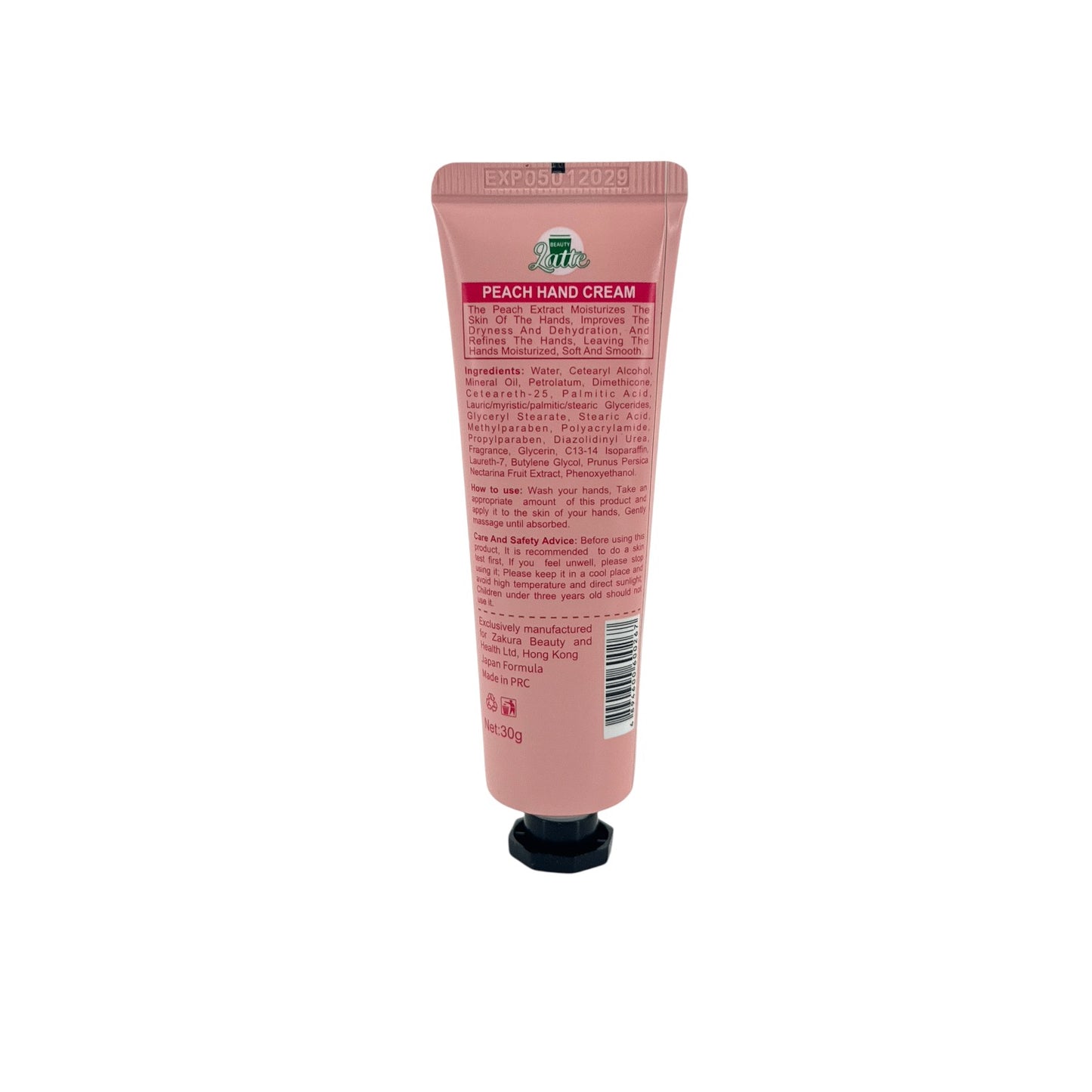 Beauty Latte Hand Cream - Peach 30g