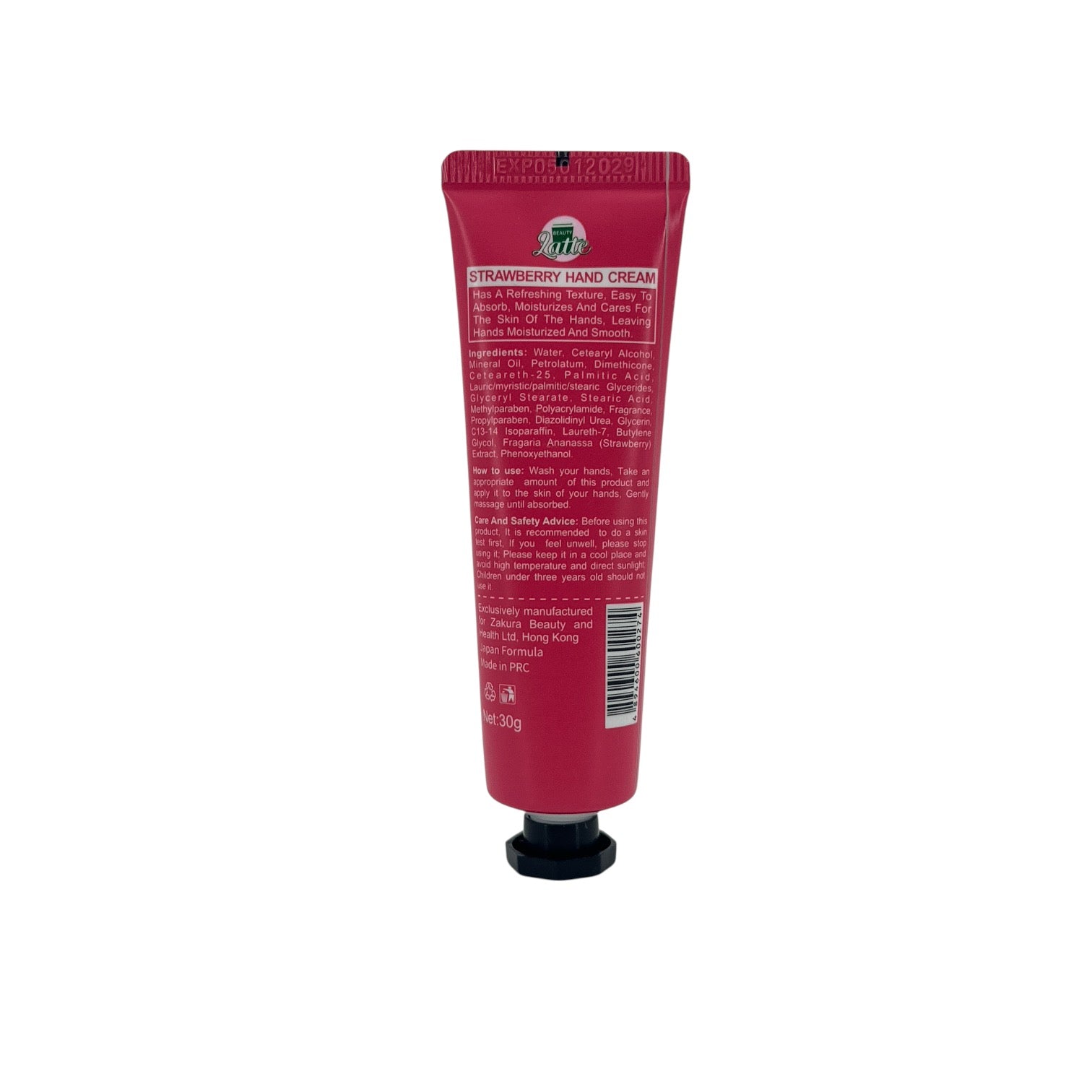 Beauty Latte Hand Cream - Strawberry 30g