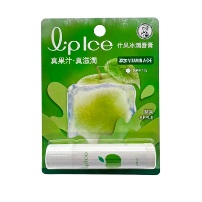 Mentholatum Assorted Fruit Ice Lip Balm-Apple 3.5g
