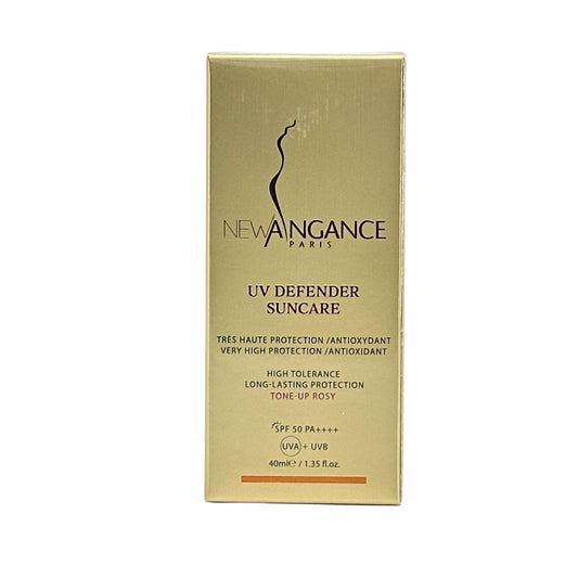 New Angance UV Defender Suncare Tone Up Rosy 40ml – Brightening sunscreen with rosy tone-up effect by Zakura Global.
