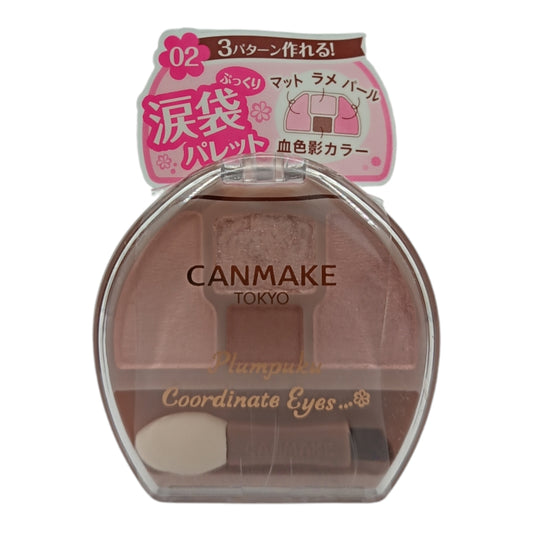 Canmake Plumpuku Coordinate Eyes 1.4g (01 Apricot Plumpuku/02 Sakura Plumpuku/03 Milk Tea Plumpuku) 02 Sakura Plumpuku