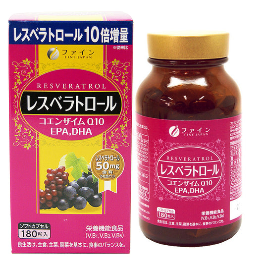 Fine Japan Resveratrol + Q10 180caps