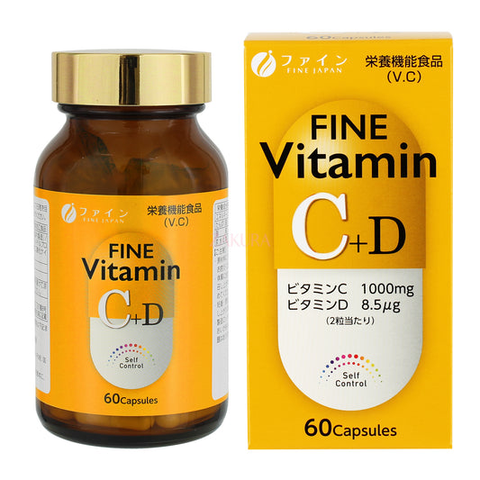 Fine Japan Vitamin C+D 60caps