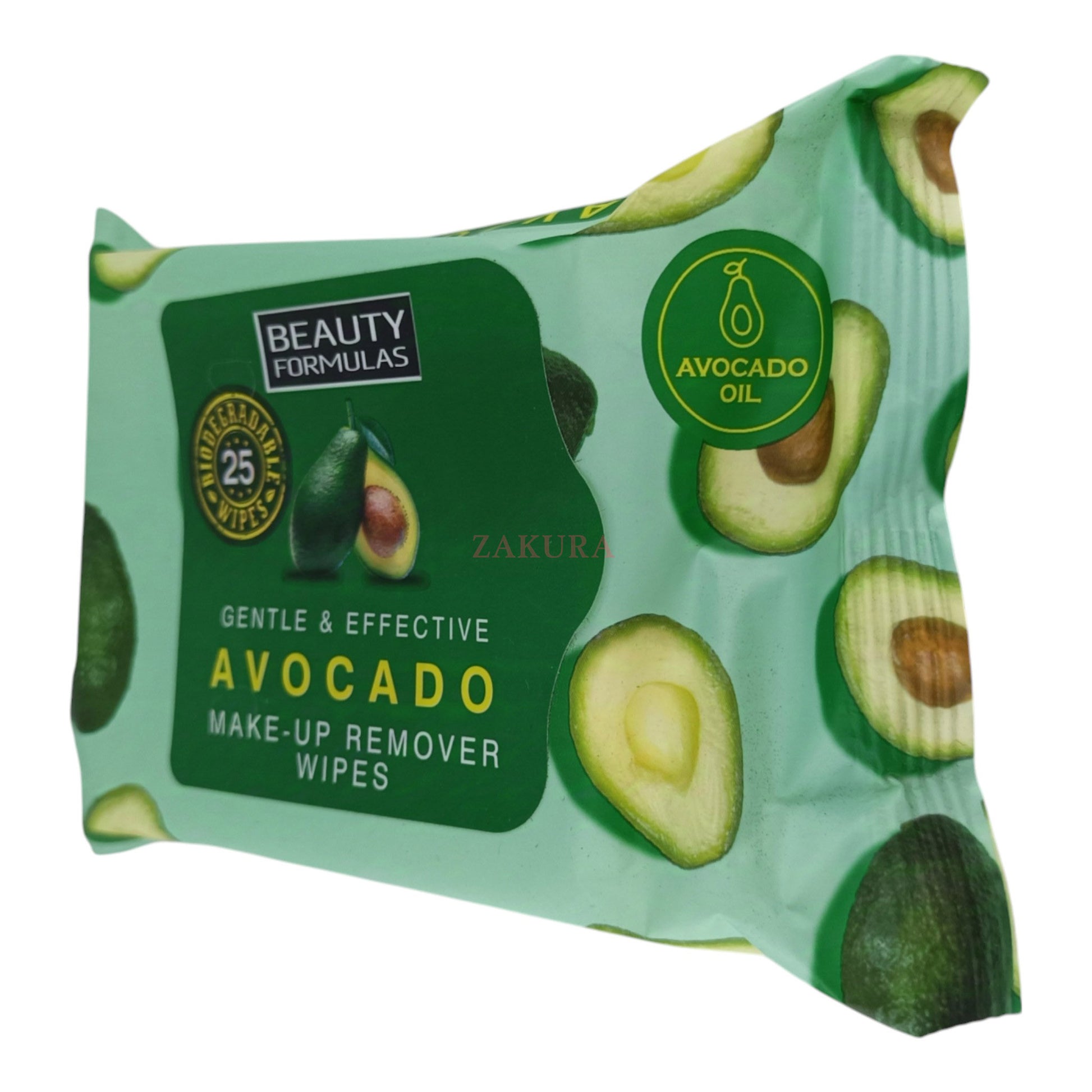 Beauty Formulas Avocado Make-Up Remover Wipes 25pcs