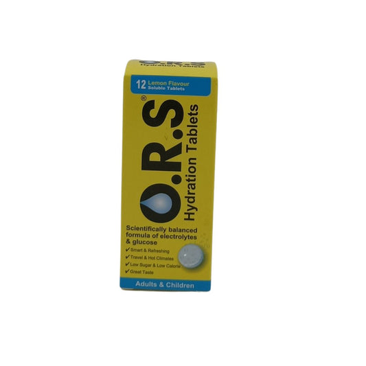 O.R.S Hydration Tablets 12tabs (Lemon/Blackcurrant) Lemon