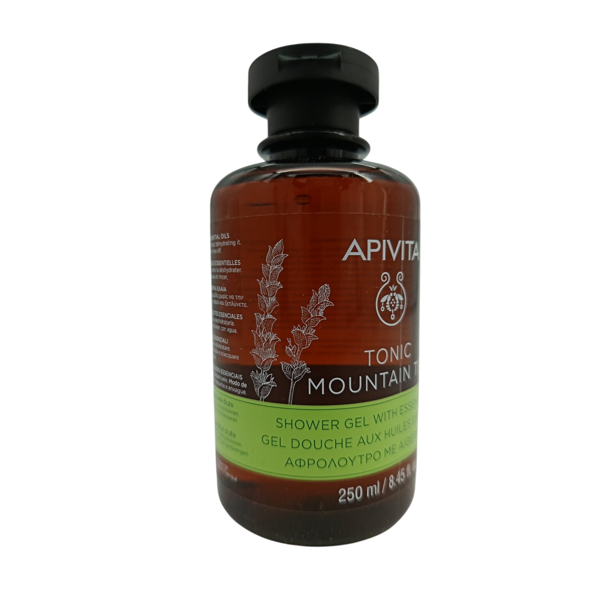 Apivita Tonic Mountain Tea Shower Gel with Essential Oils 250ml