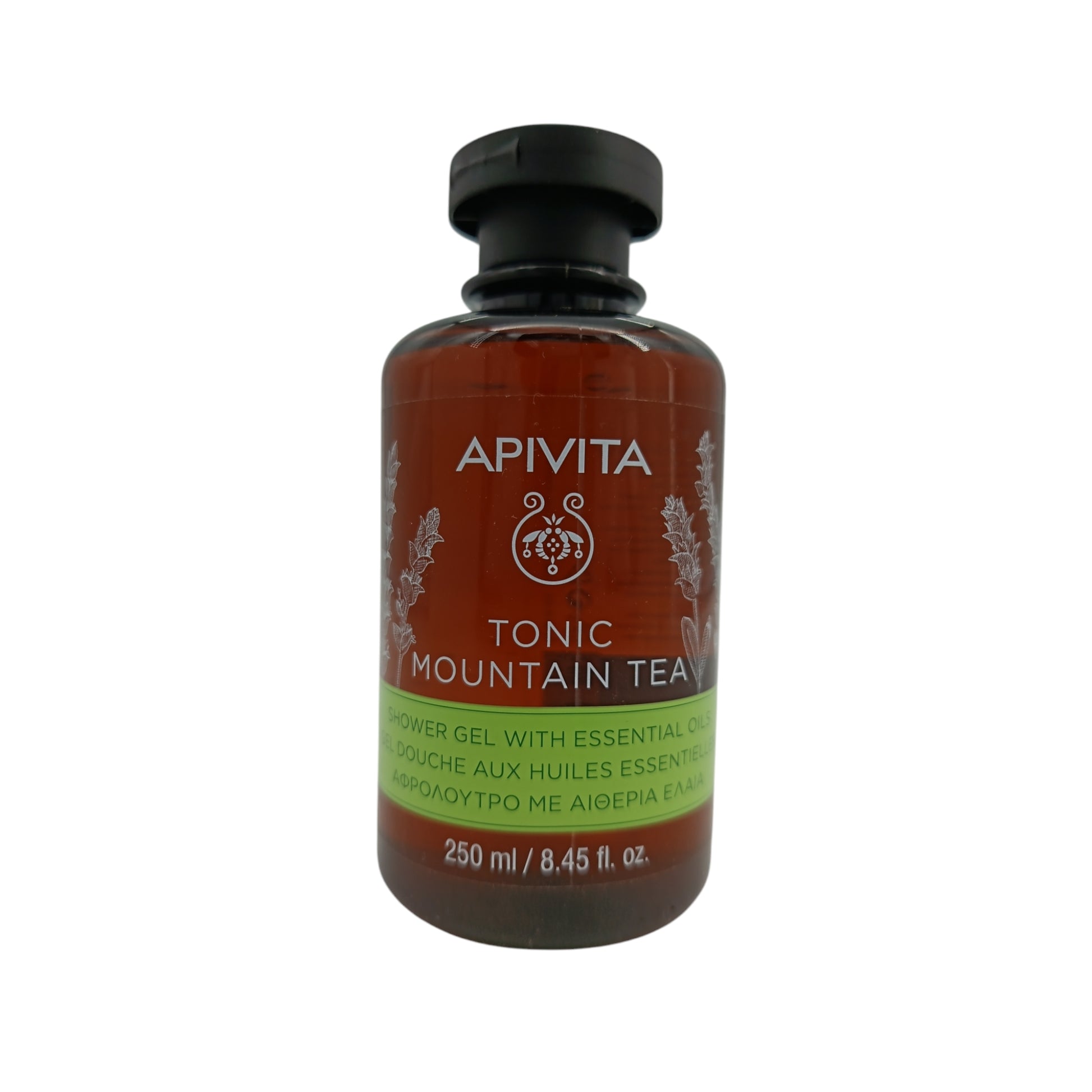 Apivita Tonic Mountain Tea Shower Gel with Essential Oils 250ml