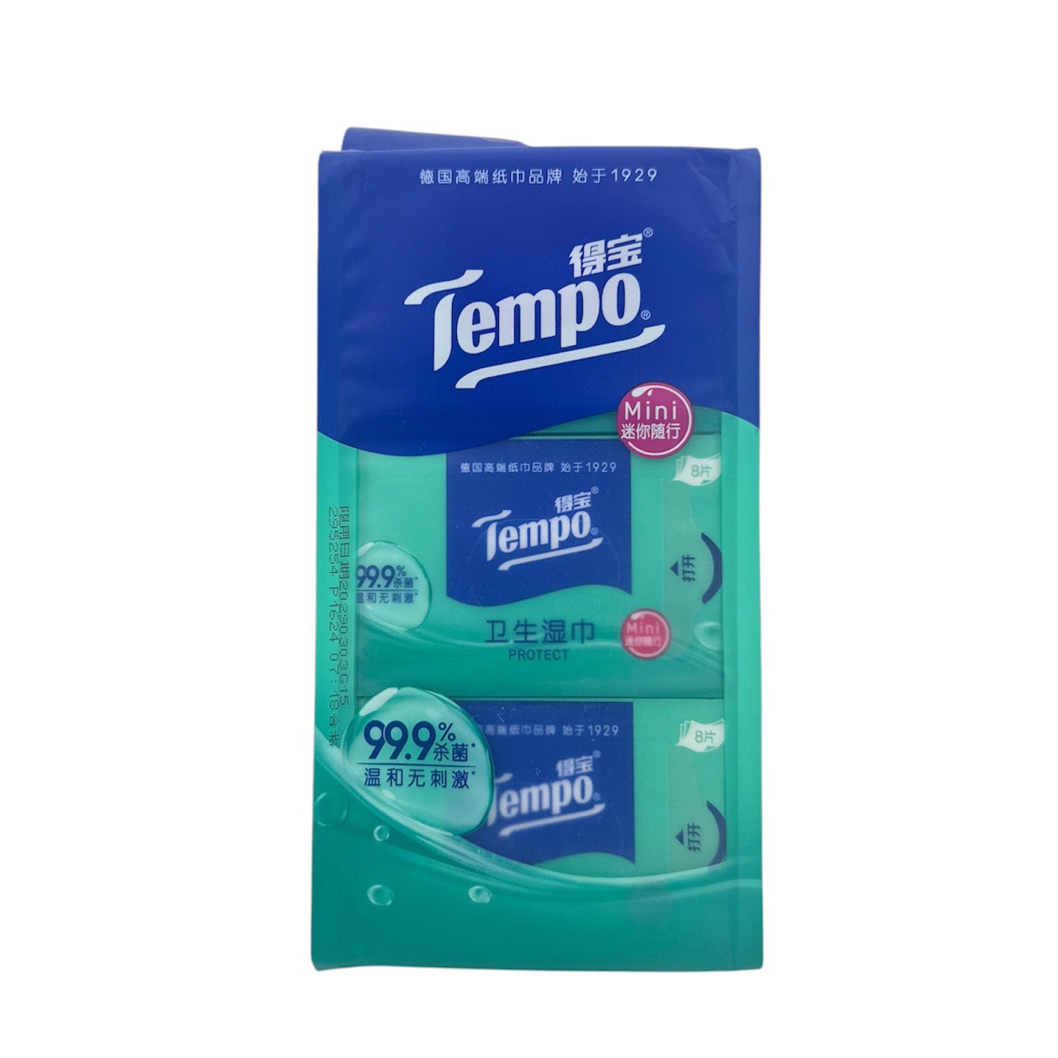 Tempo Hygiene Wet Wipe (Mini) - Unscented 6pcs