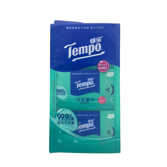 Tempo Hygiene Wet Wipe (Mini) - Unscented 6pcs