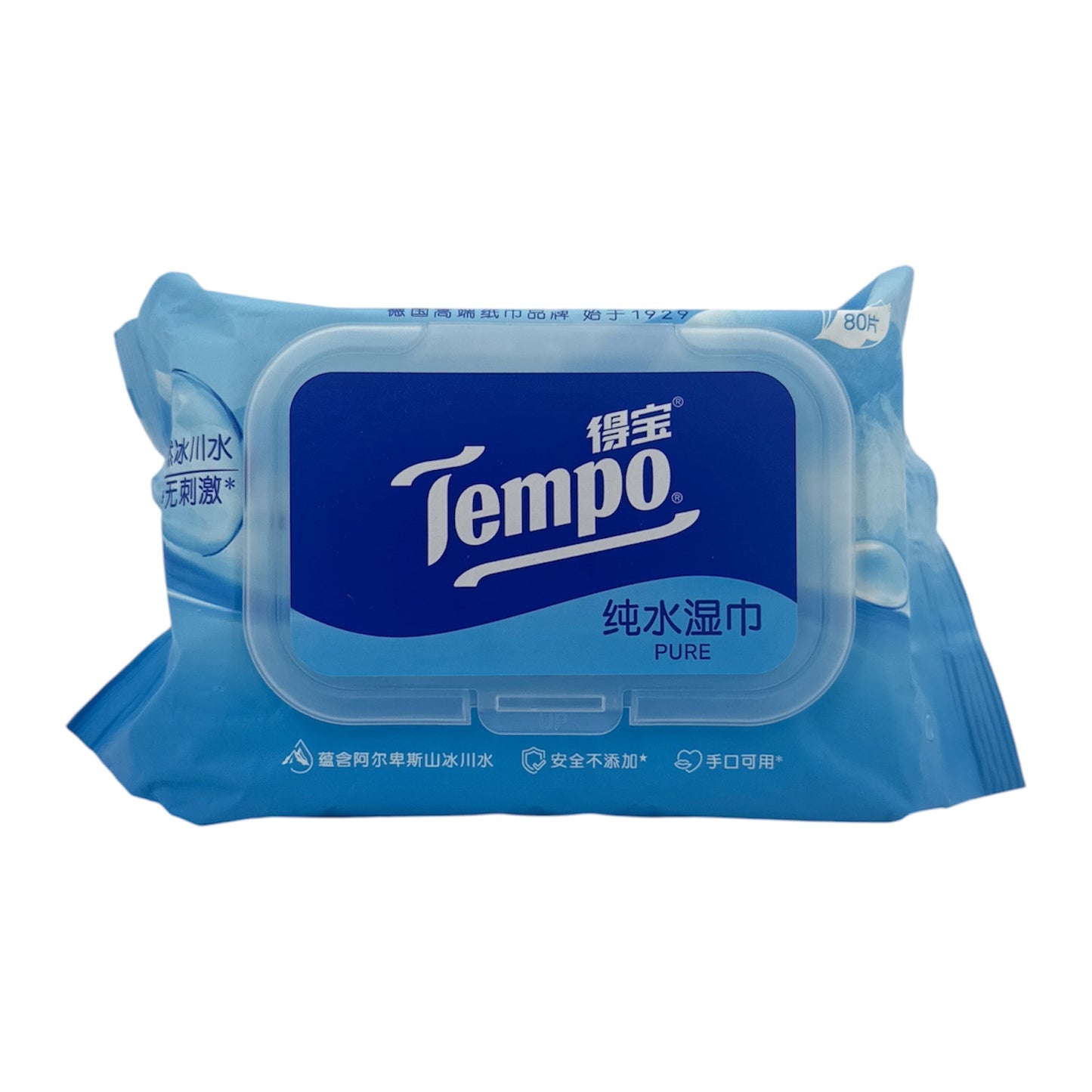 Tempo Pure Water Wet Tissue 80pcs