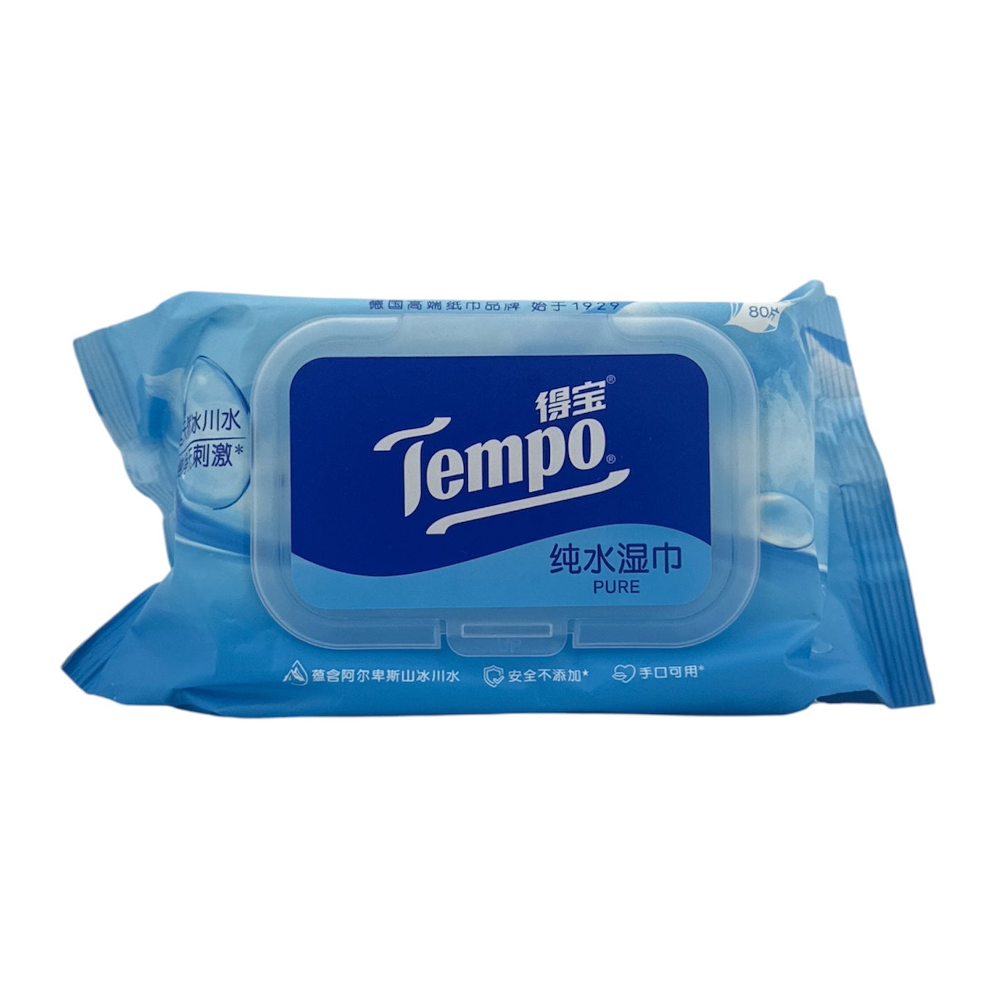 Tempo Pure Water Wet Tissue 80pcs