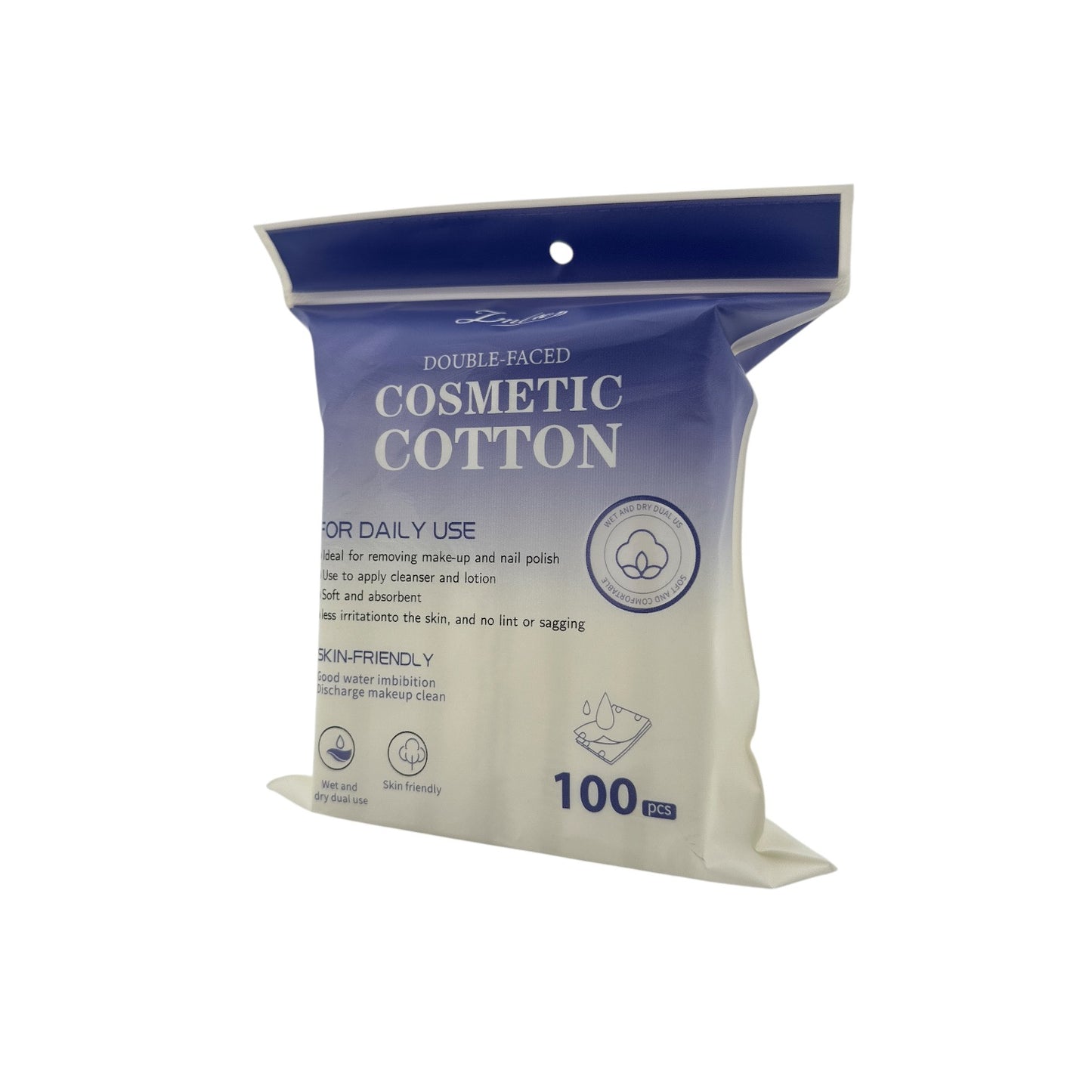 Lmltop Square Double-Faced Cosmetic Cotton 100pcs