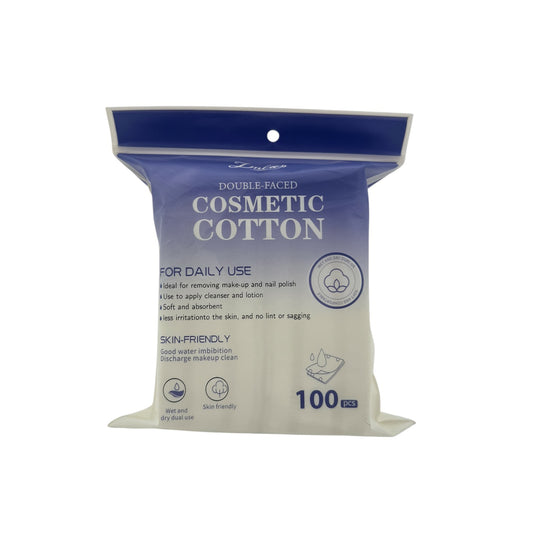 Lmltop Square Double-Faced Cosmetic Cotton 100pcs