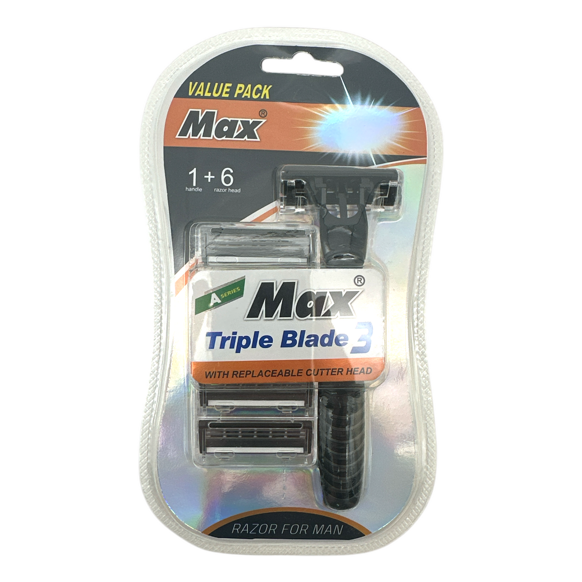 Max Men Razor + 6 Refills 1set
