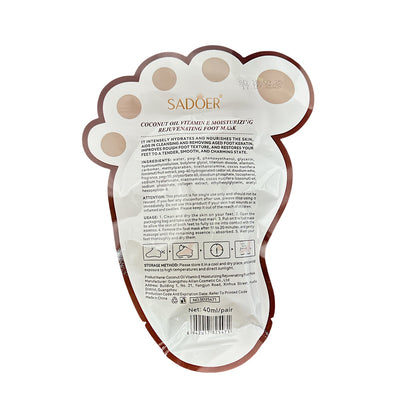 SADOER Coconut Oil Vitamin E Moisturizing Foot Mask 1 Pair – Zakura Global