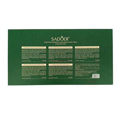 SADOER Christmas Hand Cream Gift Box – 5pcs moisturizing hand care with festive scents, available at Zakura Global.