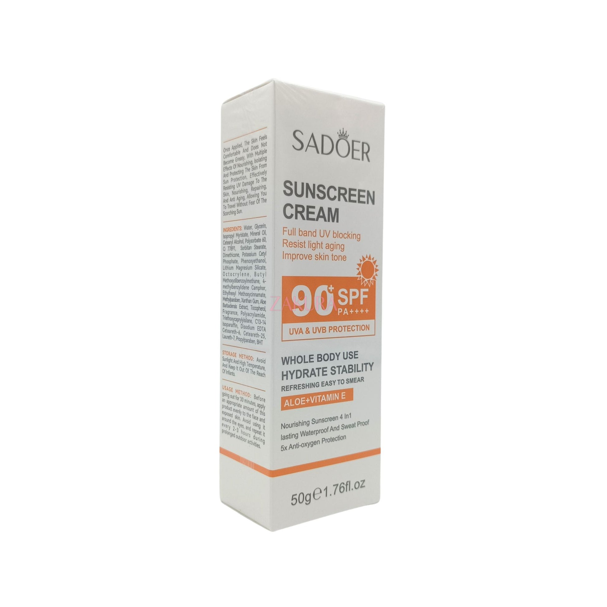 SADOER Anti-Light Aging Repairing Sunscreen SPF90+ 50g