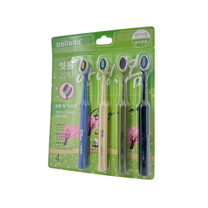 Pollada Toothbrushes(4pcs set) 4pcs