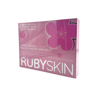 RUBYSKIN Japan Sakura Brighten & Nourish Skincare Set 5pcs