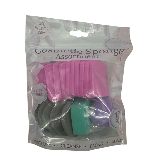 EVRIHOLDER Cosmetic Sponge Assortment 18pcs