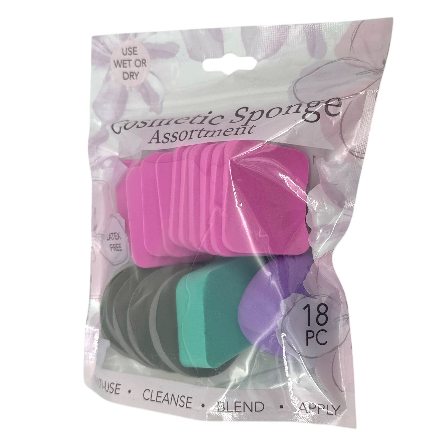EVRIHOLDER Cosmetic Sponge Assortment 18pcs