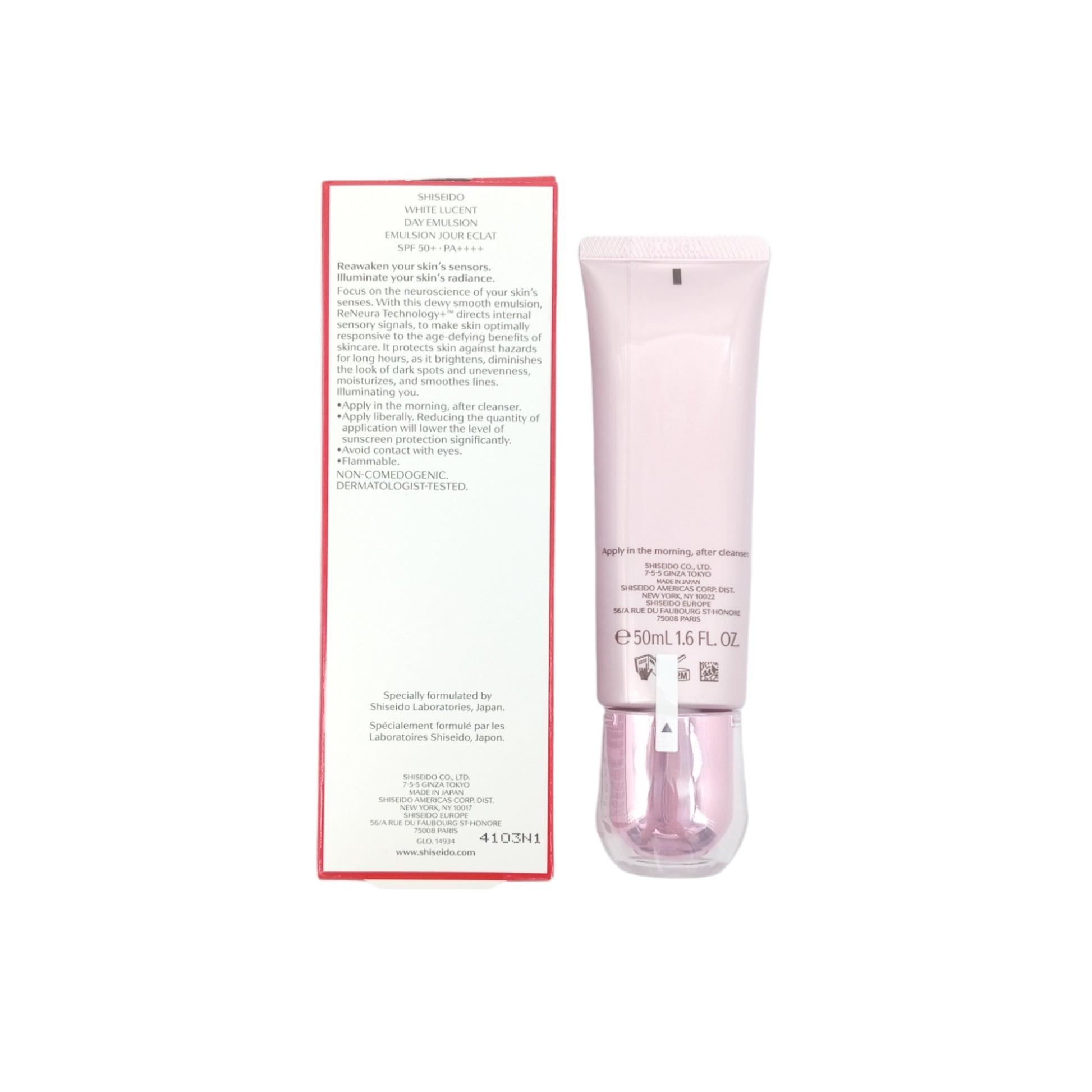 Shiseido White Lucent Day Emulsion SPF50+ PA++++ 50ml