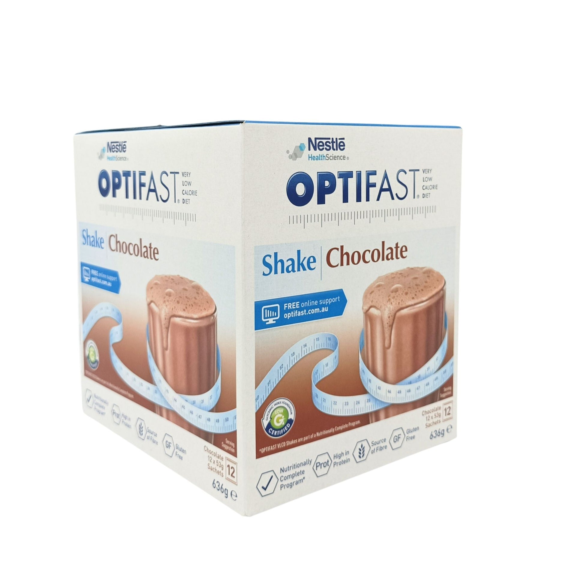 Nestle OPTIFAST Weightloss Milkshake - Chocolate 12x53g