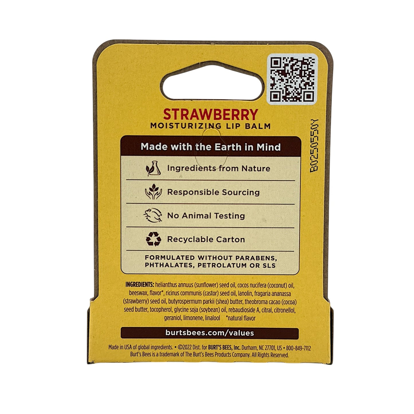 Burt's Bees Lip Balm Strawberry 4.25g – Natural Hydrating Lip Care by Zakura Global.