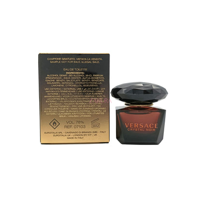 Versace Crystal Noir Eau De Toilette Spray (5ml Miniature/90ml)