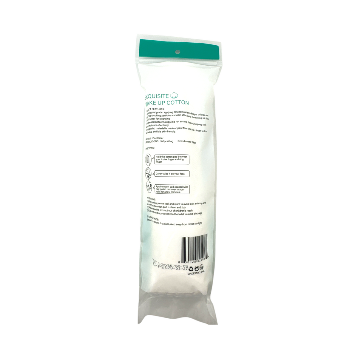 Make Up Remover Pads 100pcs 100pcs