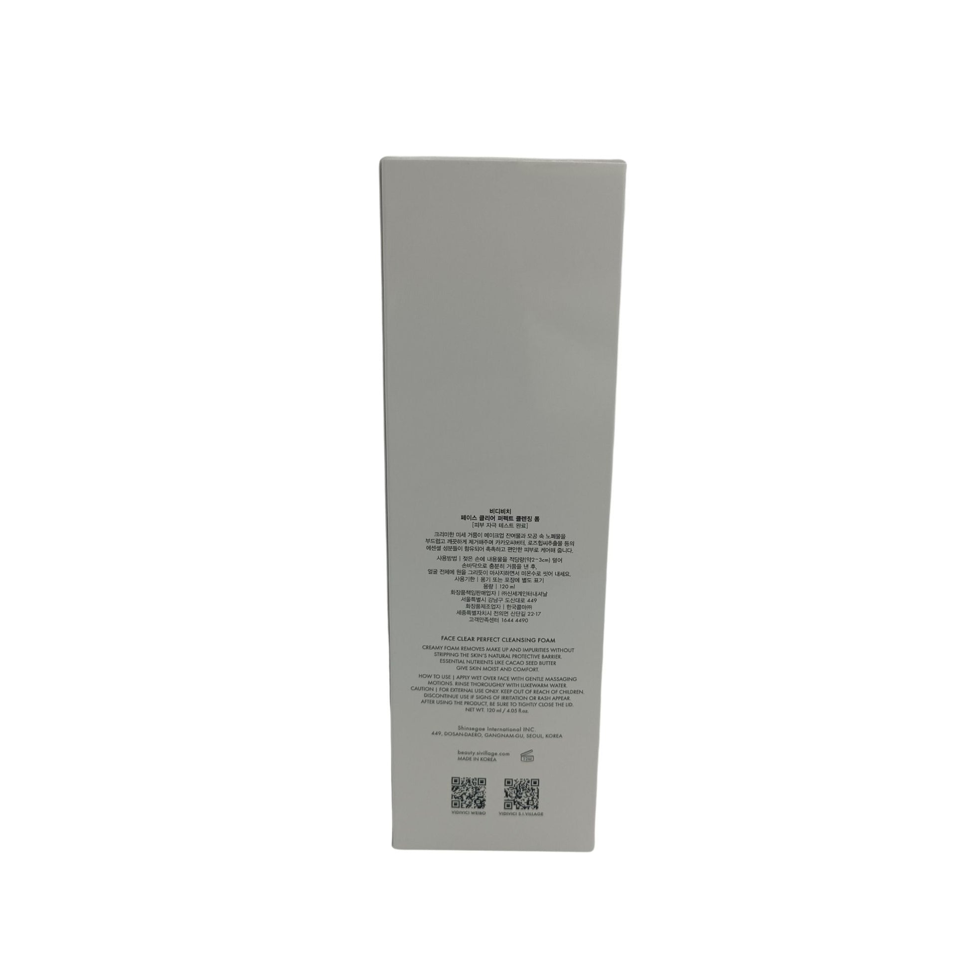 Vidi Vici Face Clear Perfect Cleansing Foam 120ml